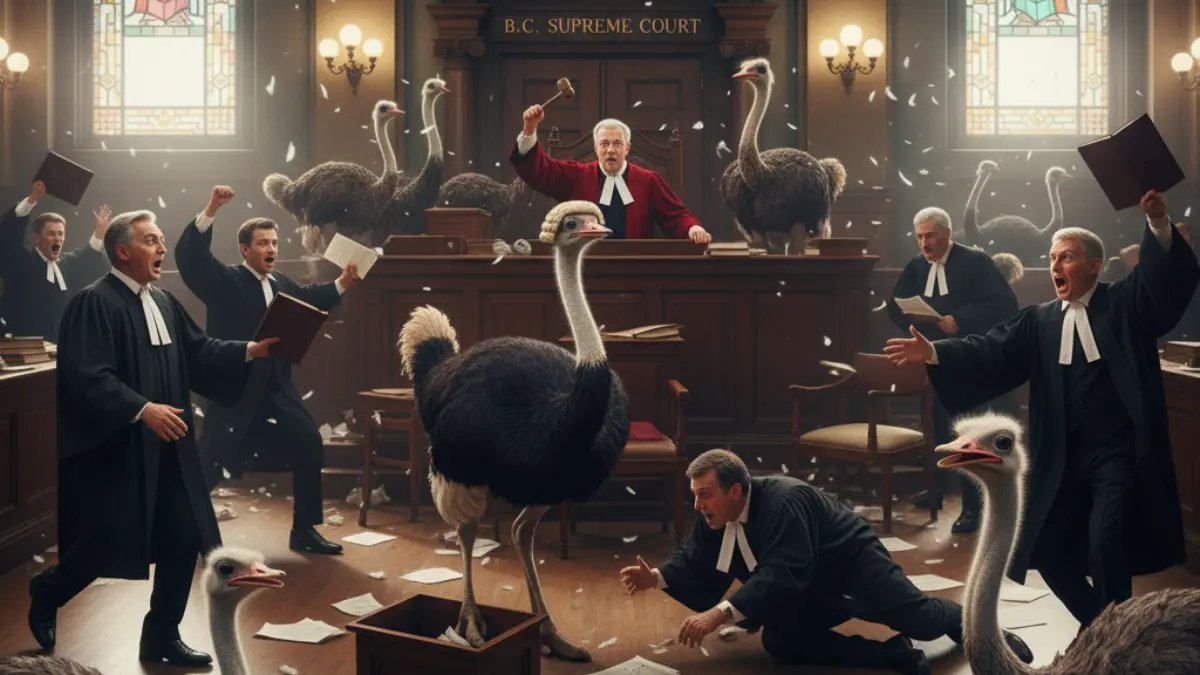 You Won’t Believe What Happened at the B.C. Supreme Court Over an Ostrich Farm!