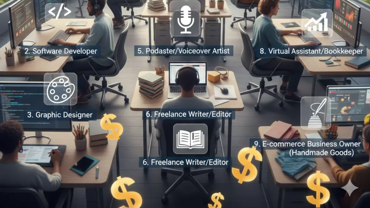 10 Home-Based Jobs That Pay in USD