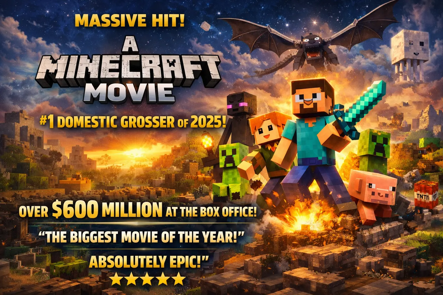 Top 10 Superhit & Highest-Grossing Movies of 2025 (USA / Hollywood)